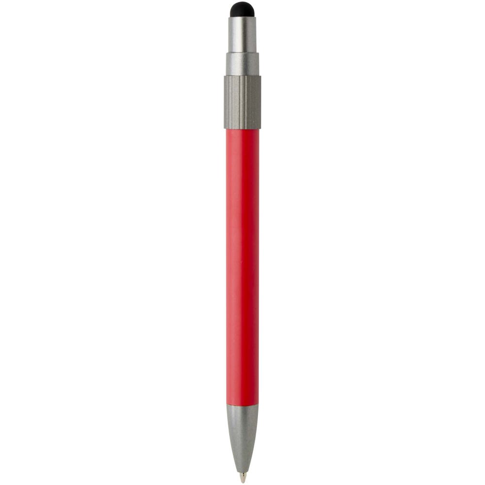 Rill RCS gerecycleerde balpen met stylus en fidget spinner (blauwe inkt)
