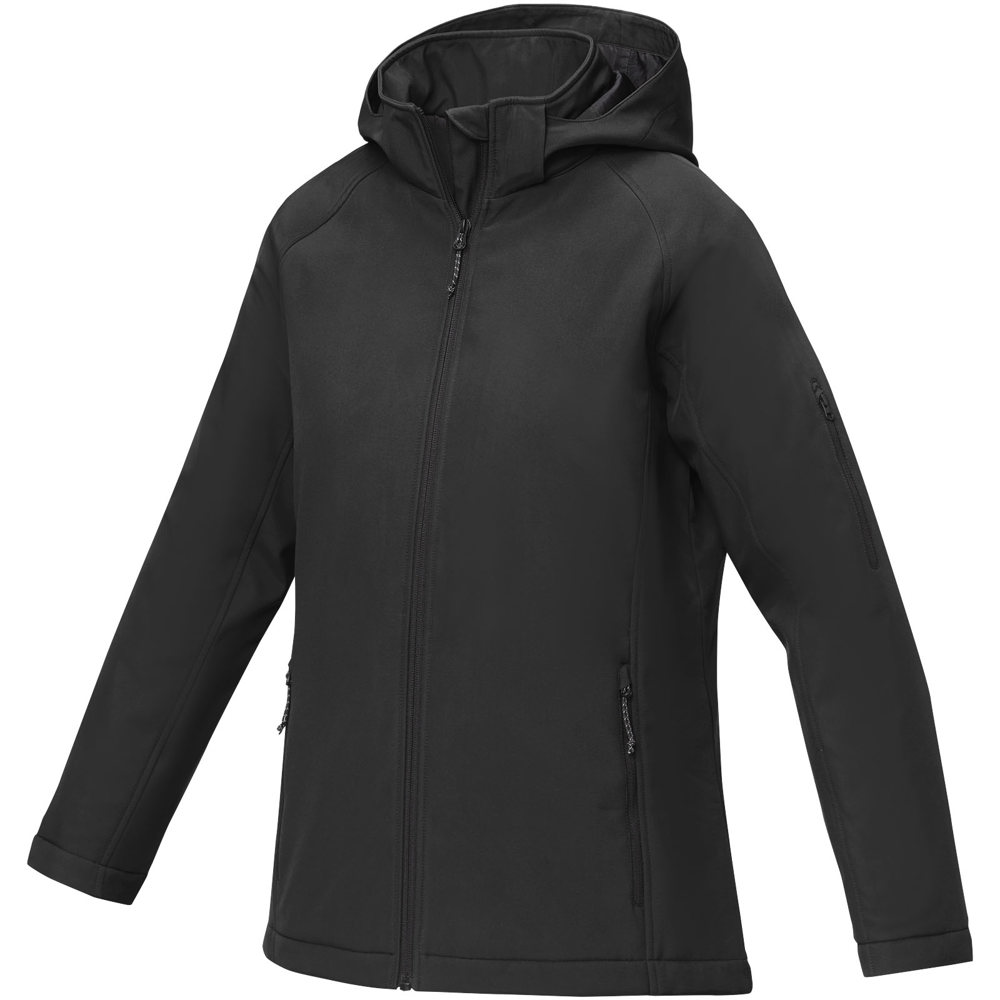 Notus gewatteerd softshell damesjas - bedrukt of onbedrukt verkrijgbaar - Zwart