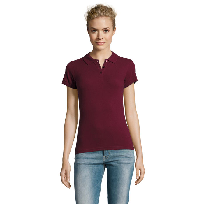 PERFECT WOMEN - PERFECT dames polo 180g - kopen of bedrukken - Burgundy