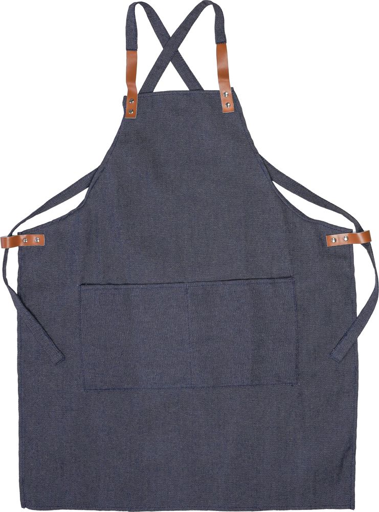Denim schort (280 g/m²) Greg - bedrukt of onbedrukt verkrijgbaar - Blauw