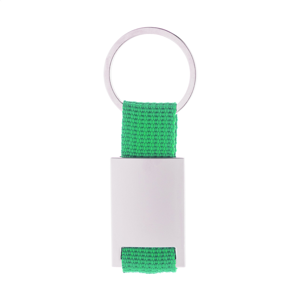 Poxil - sleutelhanger - met logo of onbedrukt bestellen - groen/zilver
