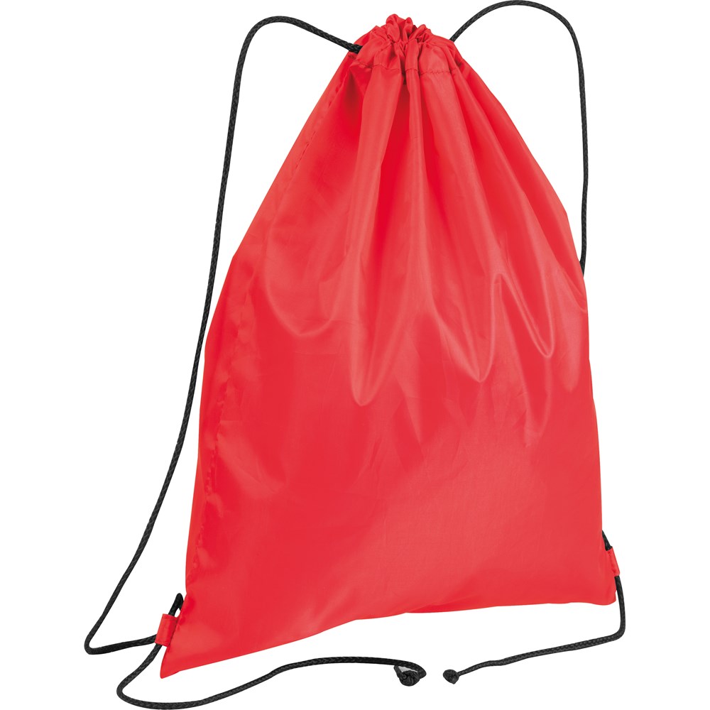 Gymbag van gerecycled polyester - met logo of onbedrukt bestellen - rood