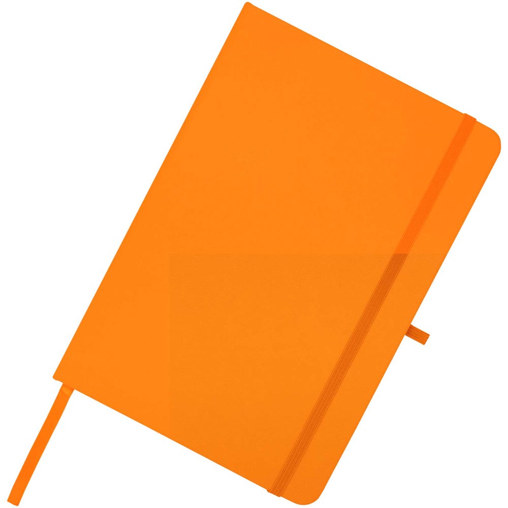 Teak A5 gerecycled notitieboek met harde kaft en gelinieerde pagina's