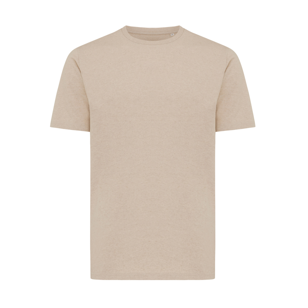 IQONIQ Sierra lichtgewicht gerecycled katoen t-shirt - voor bedrijven en relatiegeschenken - light heather brown (± PMS light heather brown)