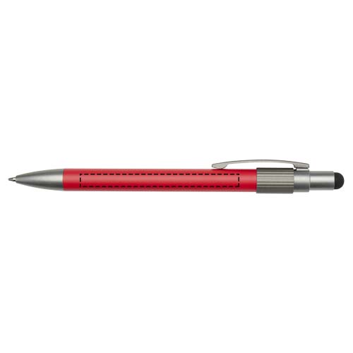 Rill RCS gerecycleerde balpen met stylus en fidget spinner (blauwe inkt)