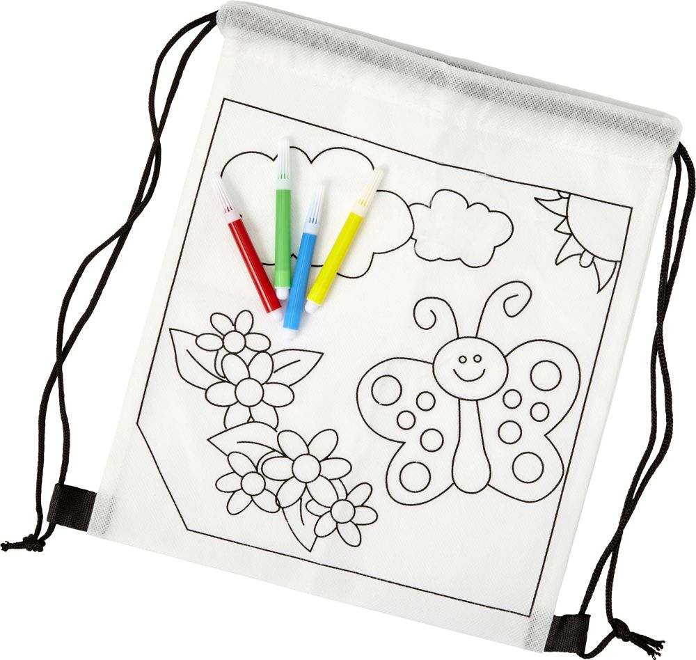 Non-woven (80 gr/m²) rugzak Santino - voor bedrijven en relatiegeschenken