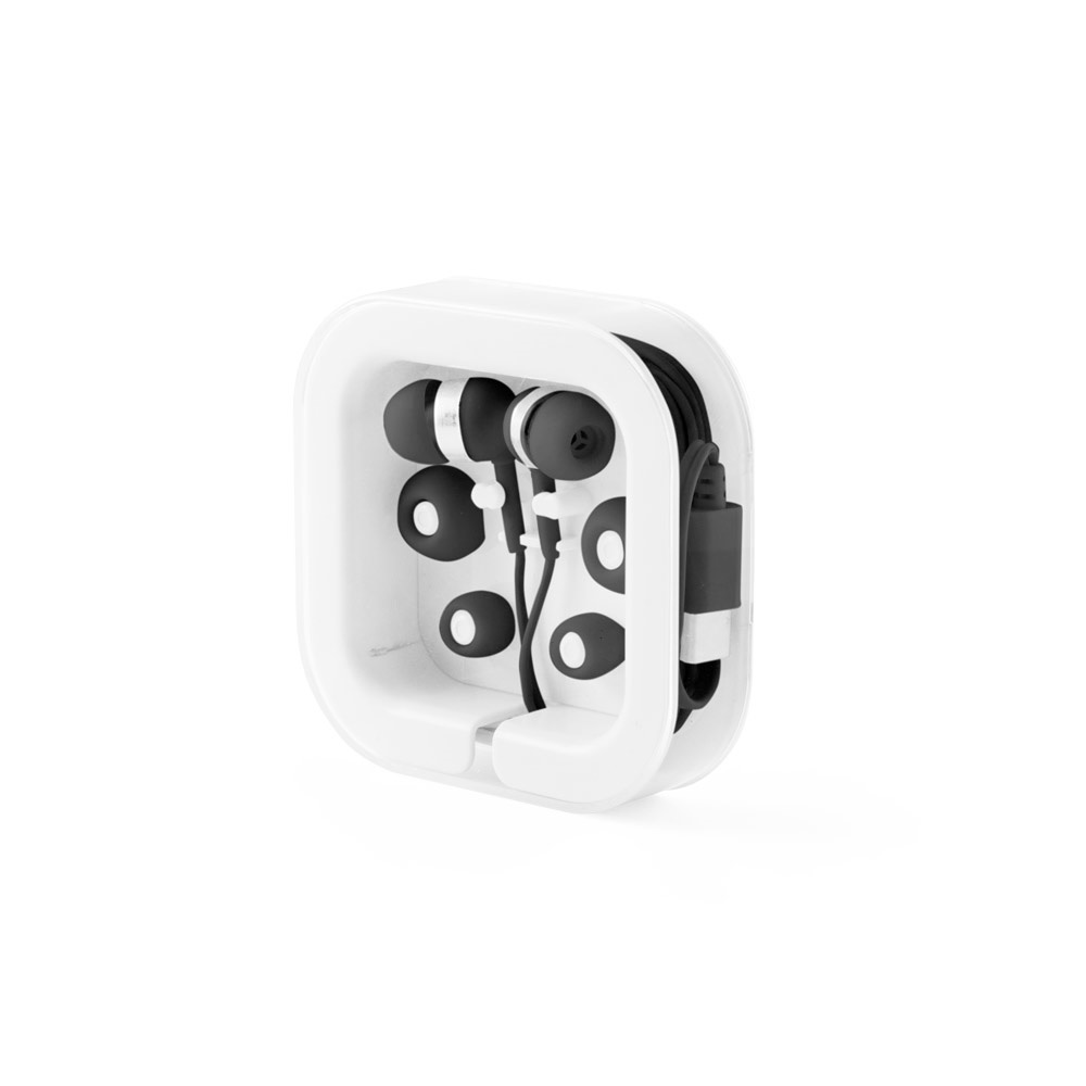 PRESLEY. Koptelefoon met 1.2 meter USB-C kabel en ingebouwde ABS microfoon - voor bedrijven en - Zwart