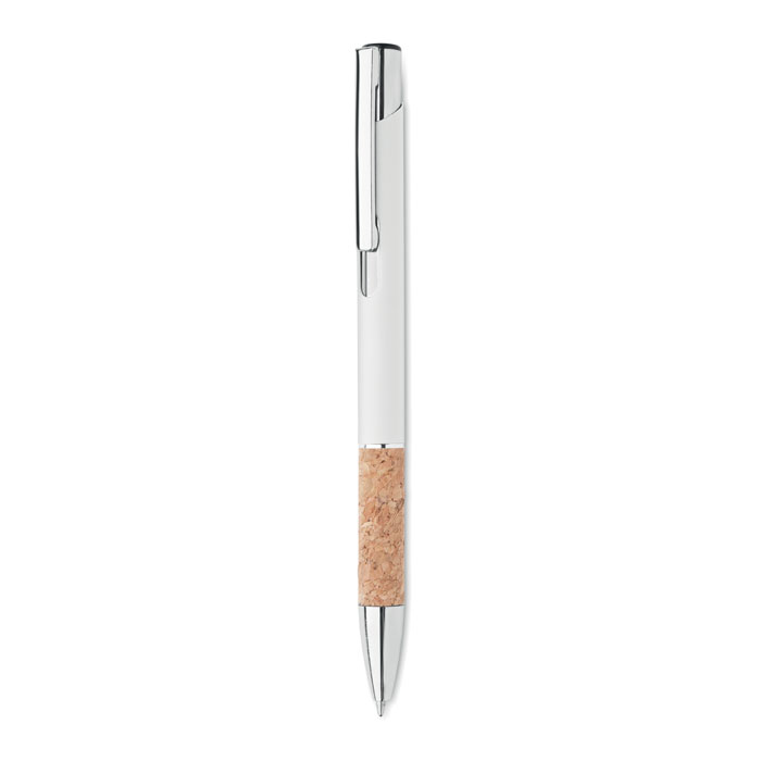 VERIA - Pen van aluminium en kurk - kopen of bedrukken - Wit