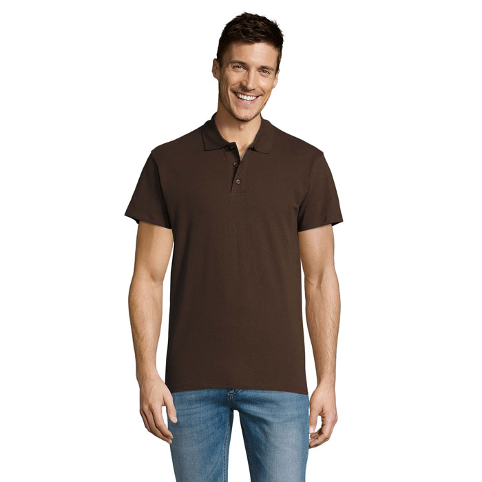 SUMMER II - SUMMER II HEREN Polo 170g - voor bedrijven en relatiegeschenken - Chocolate