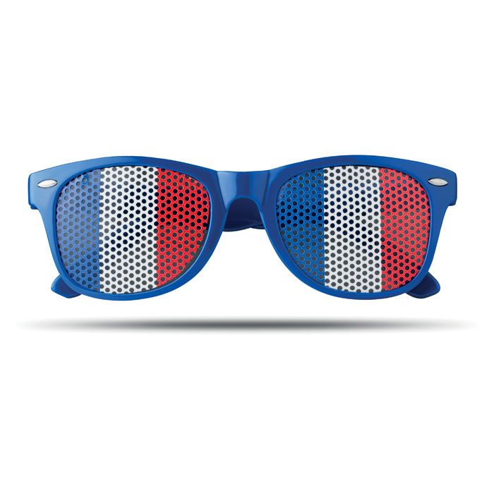 FLAG FUN - Zonnebril met vlag - voor bedrijven en relatiegeschenken - Royal Blauw
