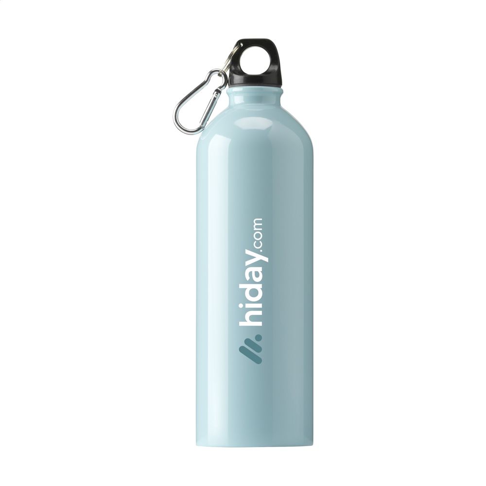 SteelForce RCS Recycled Steel Bottle 750 ml - met logo of onbedrukt bestellen - blauw/lichtblauw