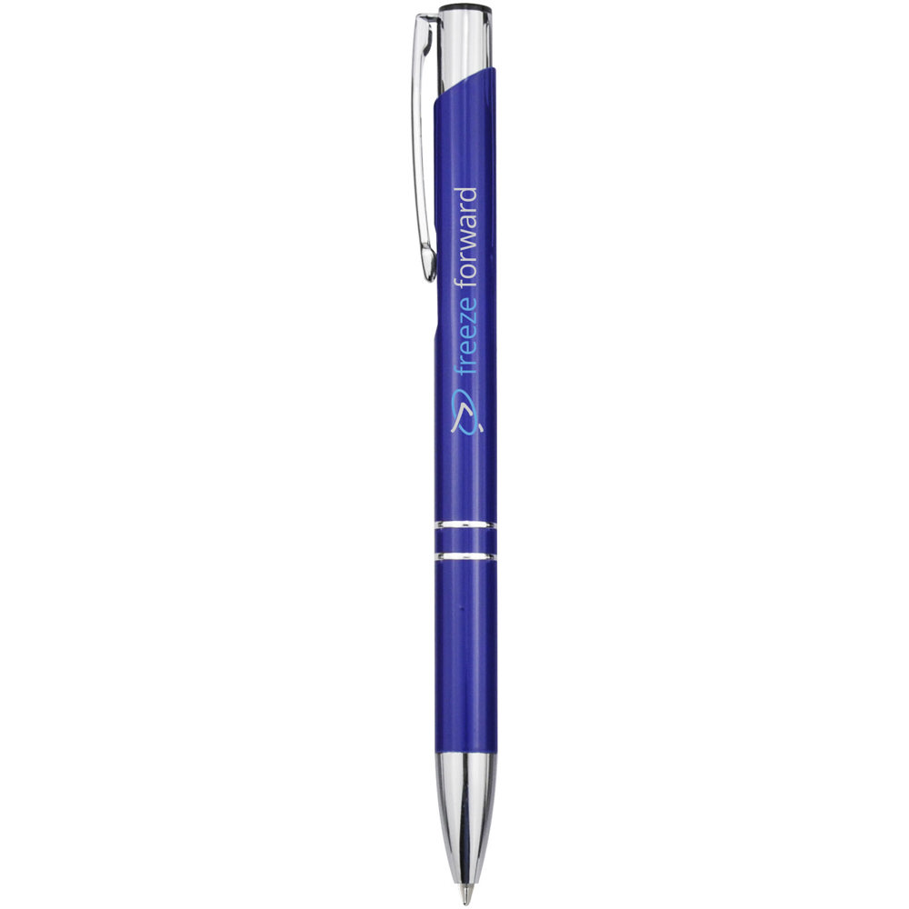 Moneta aluminium balpen (blauwe inkt)