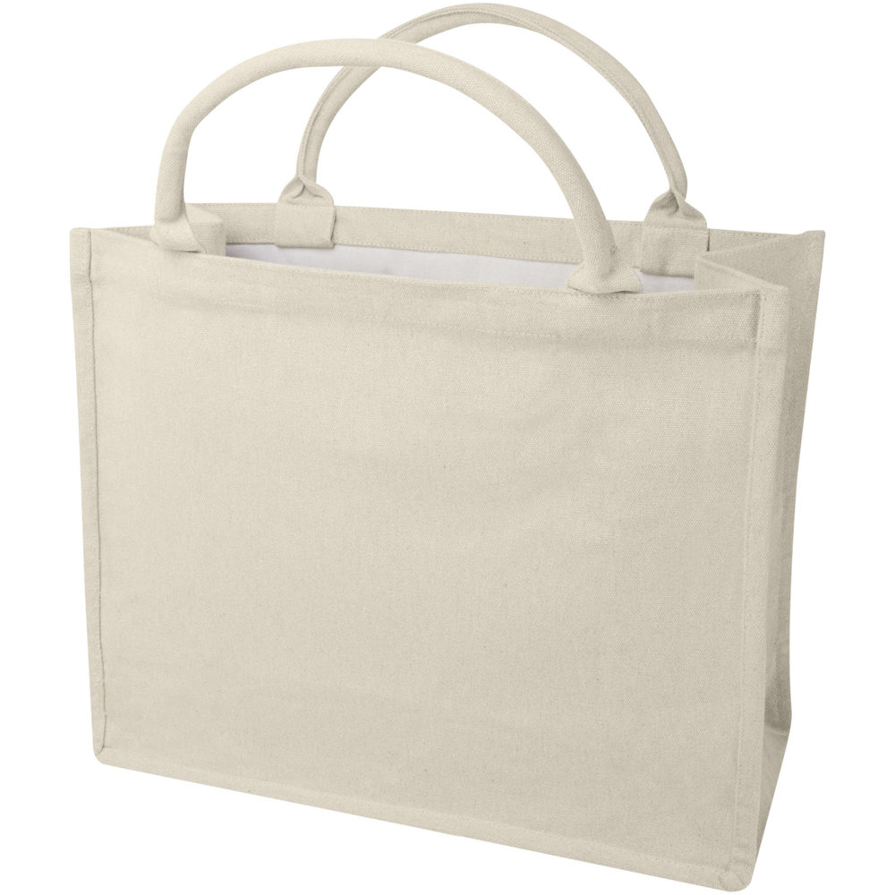 Page 500 g/m² Aware™ gerecyclede draagtas - met logo of onbedrukt bestellen - Havermout