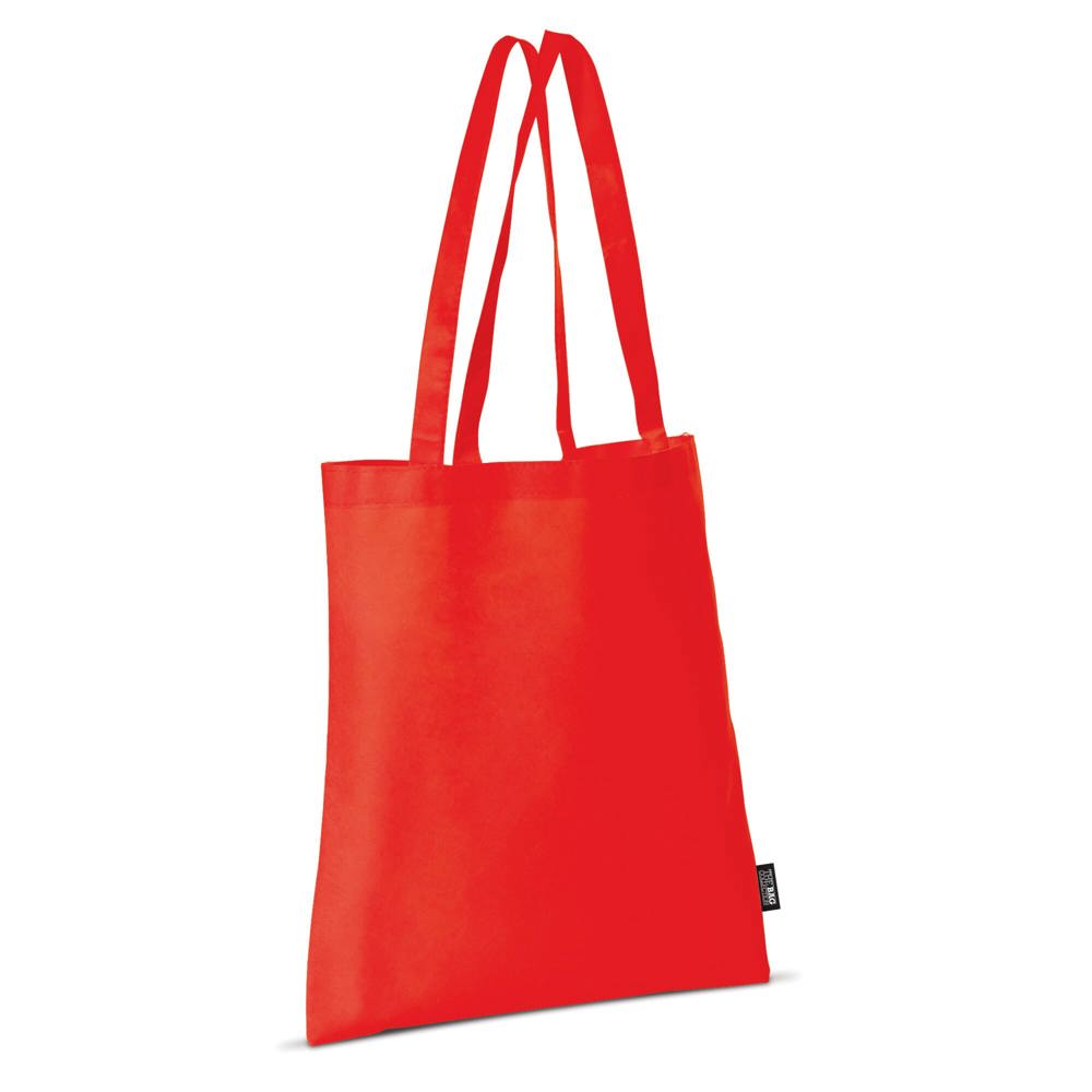 Schoudertas non-woven 75g/m² - bedrukt of onbedrukt verkrijgbaar - Rood