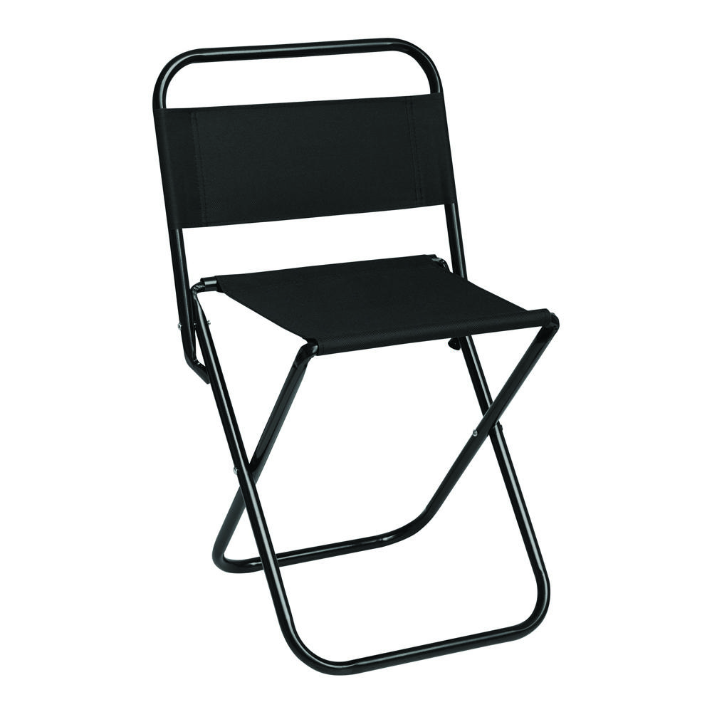 TAKEOUT - Camping-klapstoel TAKE OUT - voor bedrijven en relatiegeschenken - zwart