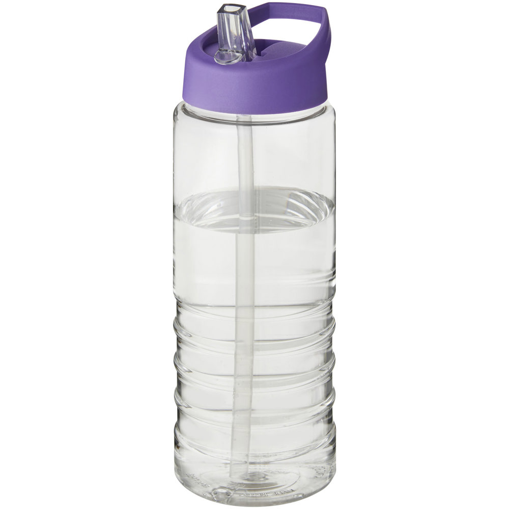 H2O Active® Treble 750 ml sportfles met tuitdeksel - met logo of onbedrukt bestellen - Transparent, Paars