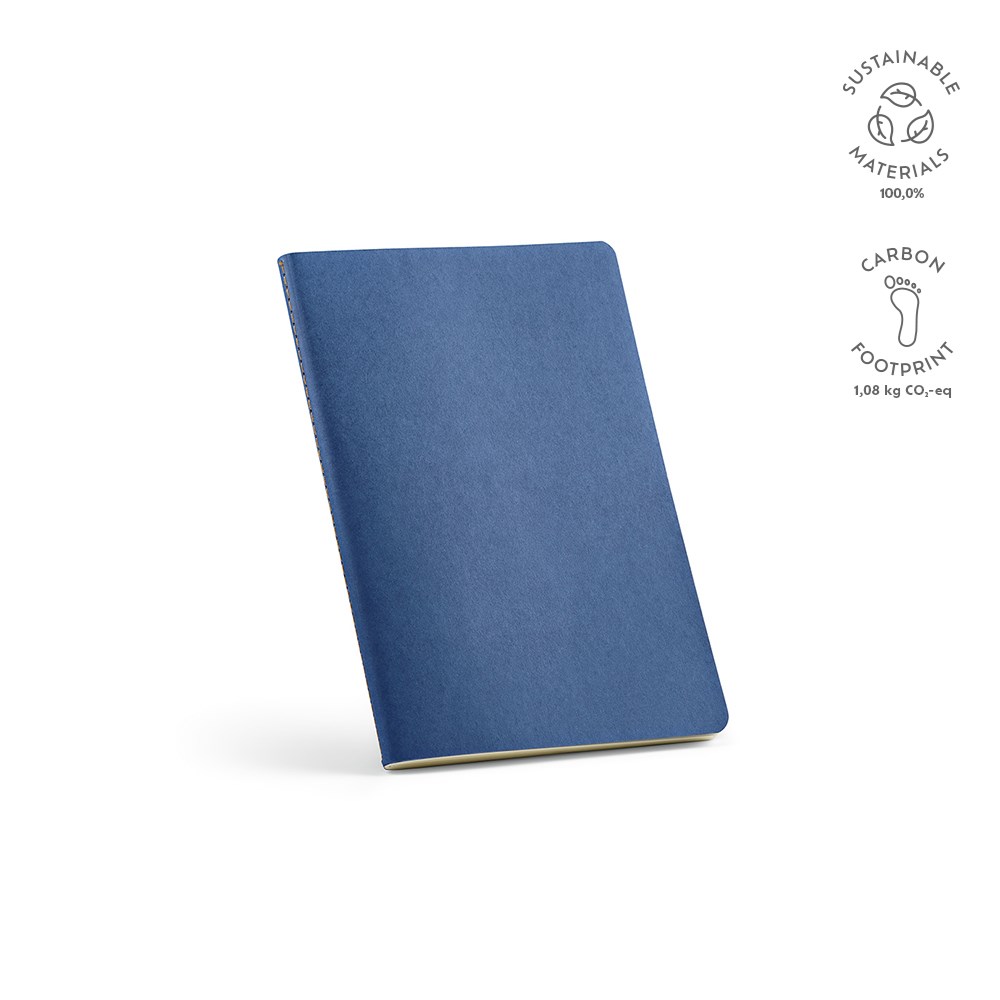 Bronte A5 notitieboek gerecycled papier 70 gsm - met logo of onbedrukt bestellen - Koningsblauw