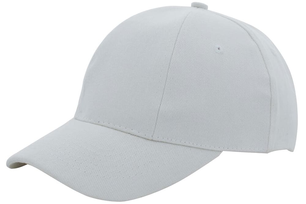 Turned brushed cap - met logo of onbedrukt bestellen - Wit (WHITE) / Wit