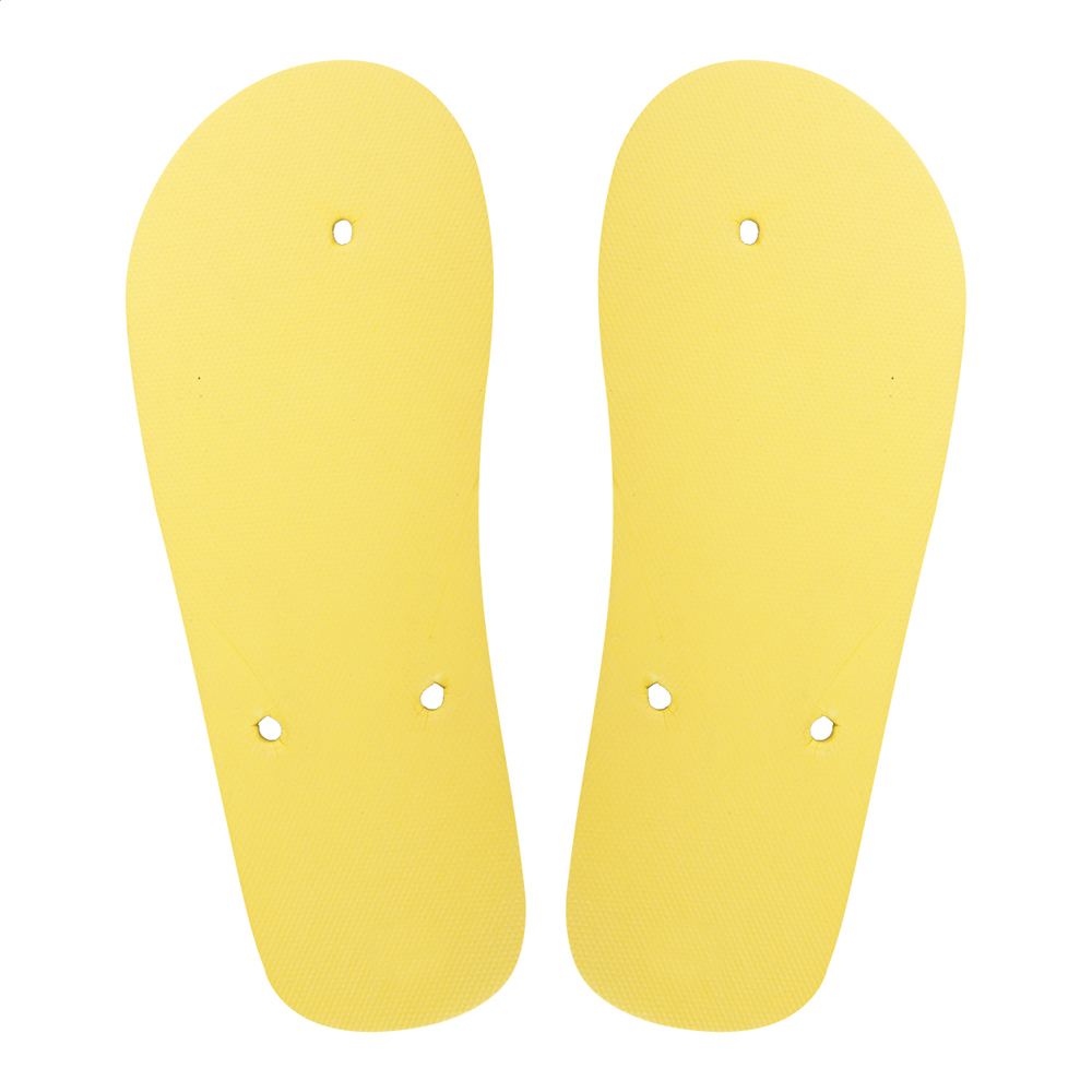 CreaPlaya - custom made strand slippers - kopen of bedrukken - 42-44-geel (A)