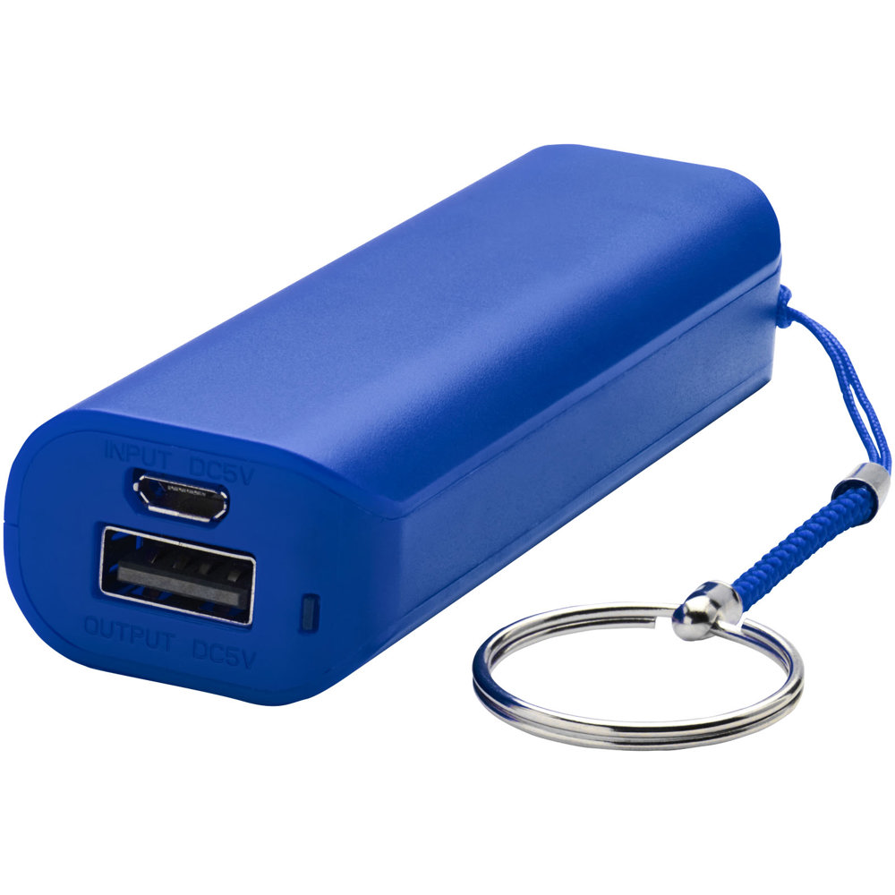 Span powerbank 1200 mAh - met logo of onbedrukt bestellen - Koningsblauw