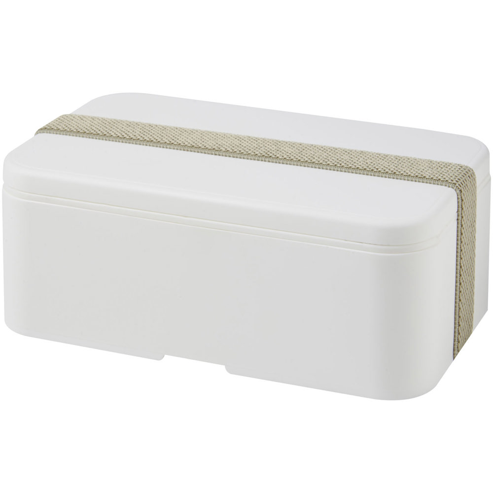 MIYO 700 ml enkellaagse lunchbox - met logo of onbedrukt bestellen - Wit, Kiezelgrijs
