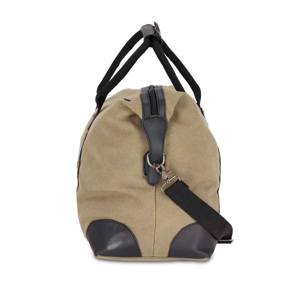 Gerecycled katoenen canvas weekendtas Harper