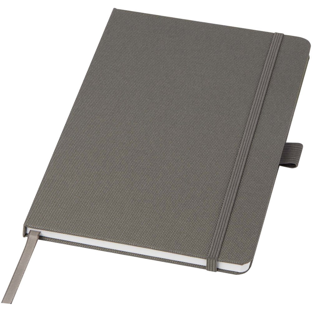 Honua A5 notitieboek van gerecycled papier met gerecyclede PET cover - bedrukt of onbedrukt verkrijgbaar - Schemergrijs
