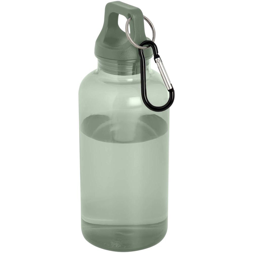 Oregon 400 ml waterfles van RCS-gecertificeerd gerecycled plastic met karabijnhaak - kopen of bedrukken - Gemêleerd groen
