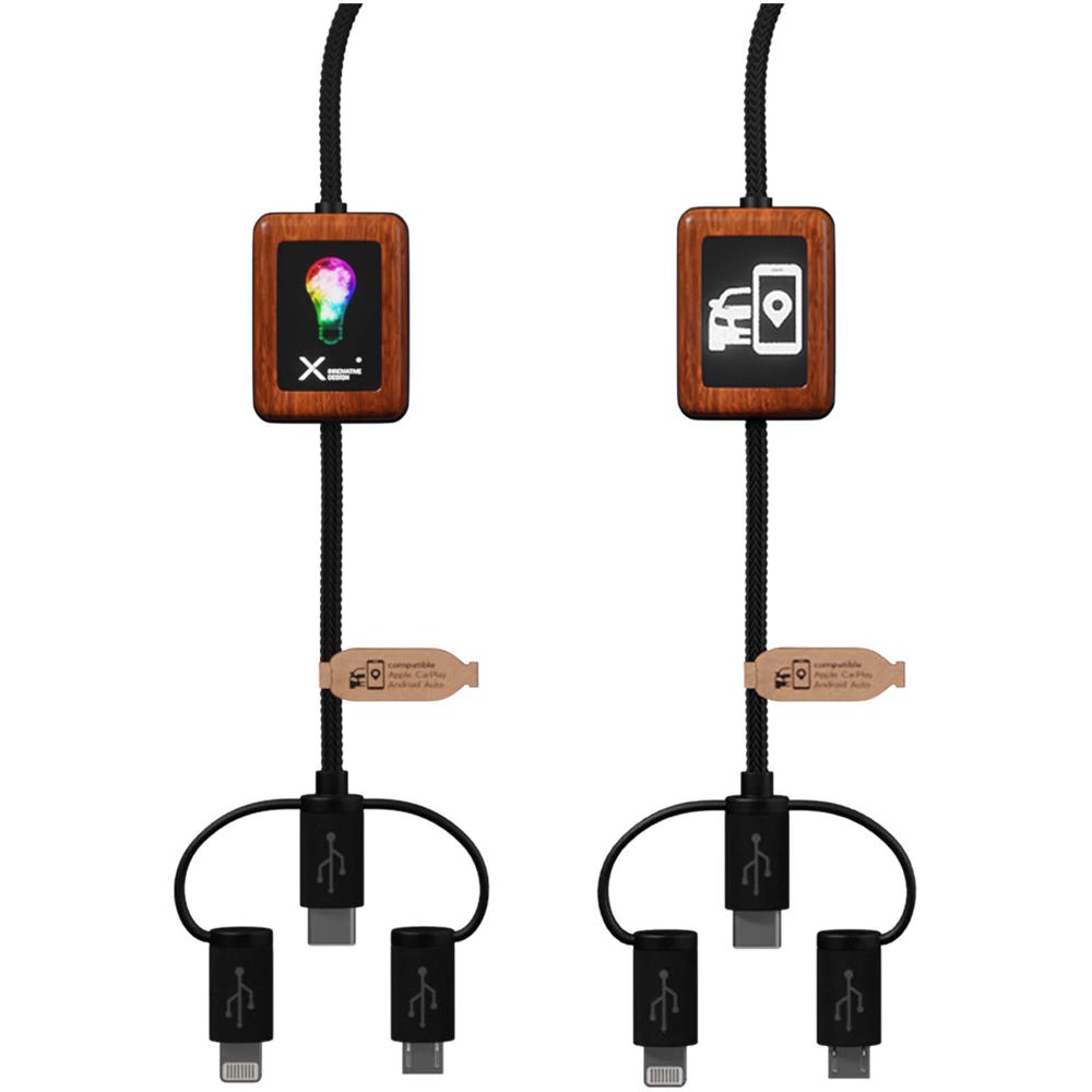 SCX.design C46 5-in-1 kabel voor CarPlay - voor bedrijven en relatiegeschenken