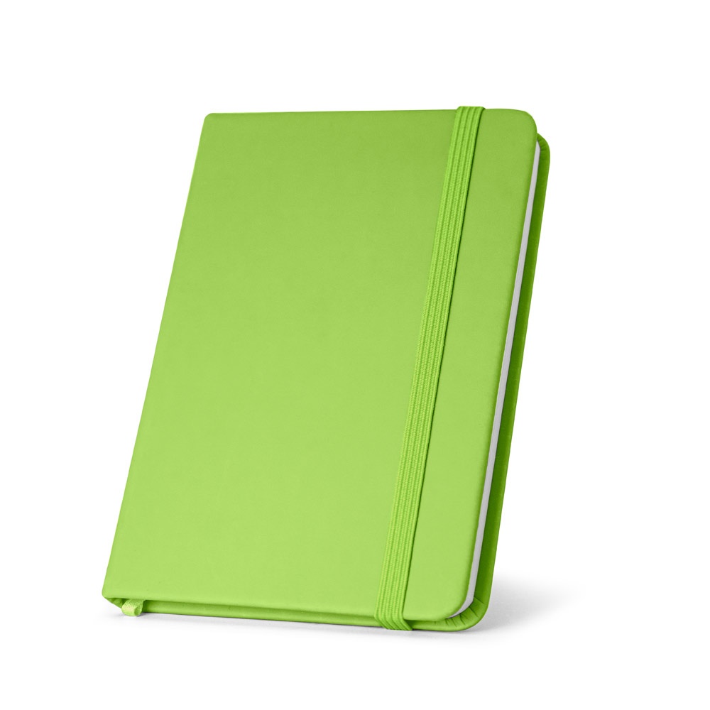 HEMINGWAY. A5 PU notitieblok met blanco pagina's - met logo of onbedrukt bestellen - Licht groen
