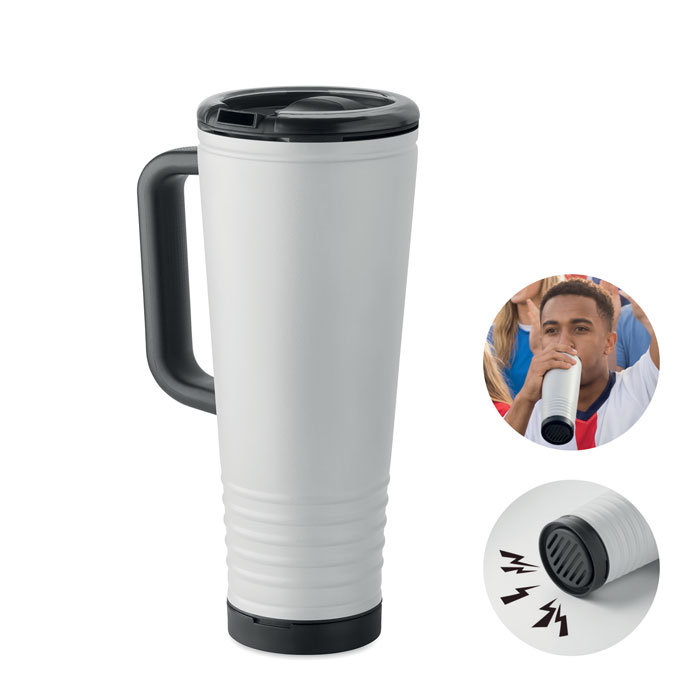 HOWLER CUP - Dubbelwandige beker 700ml. - met logo of onbedrukt bestellen - Wit