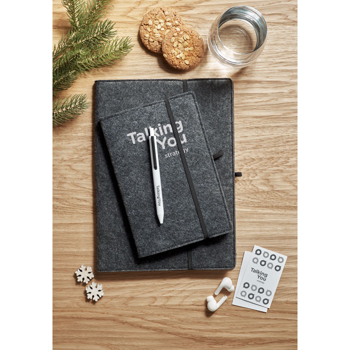 FELTBOOK - A5 notitieboekje RPET vilt - kopen of bedrukken