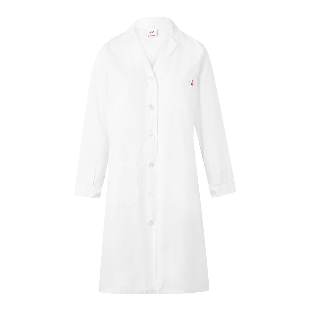 VL RAMA. Keperstofsok met lange mouwen (175g/m²), van keperstof katoen (35%) en polyester (65%) - met logo of - Wit