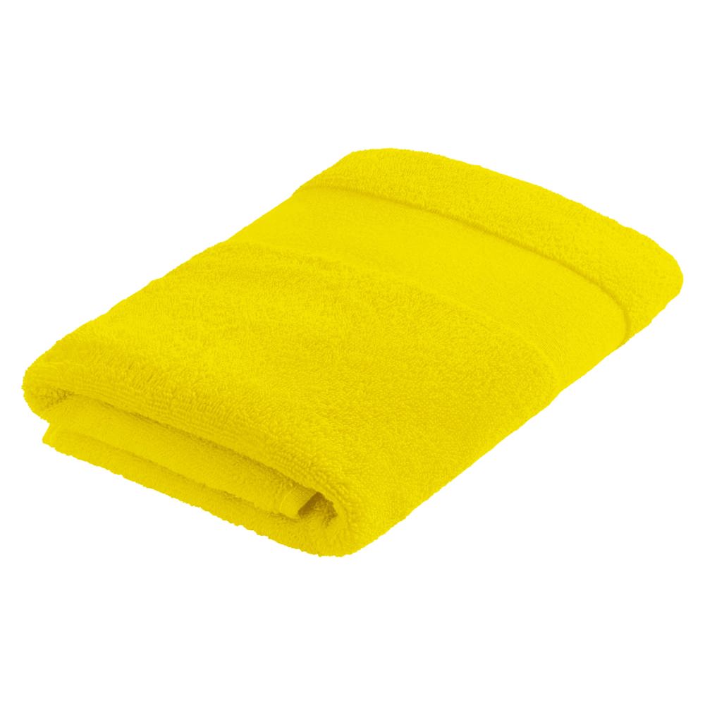 Sophie Muval handdoek 100x50 cm, 450 gr/m² - met logo of onbedrukt bestellen - Geel (PMS 101c) / Geel