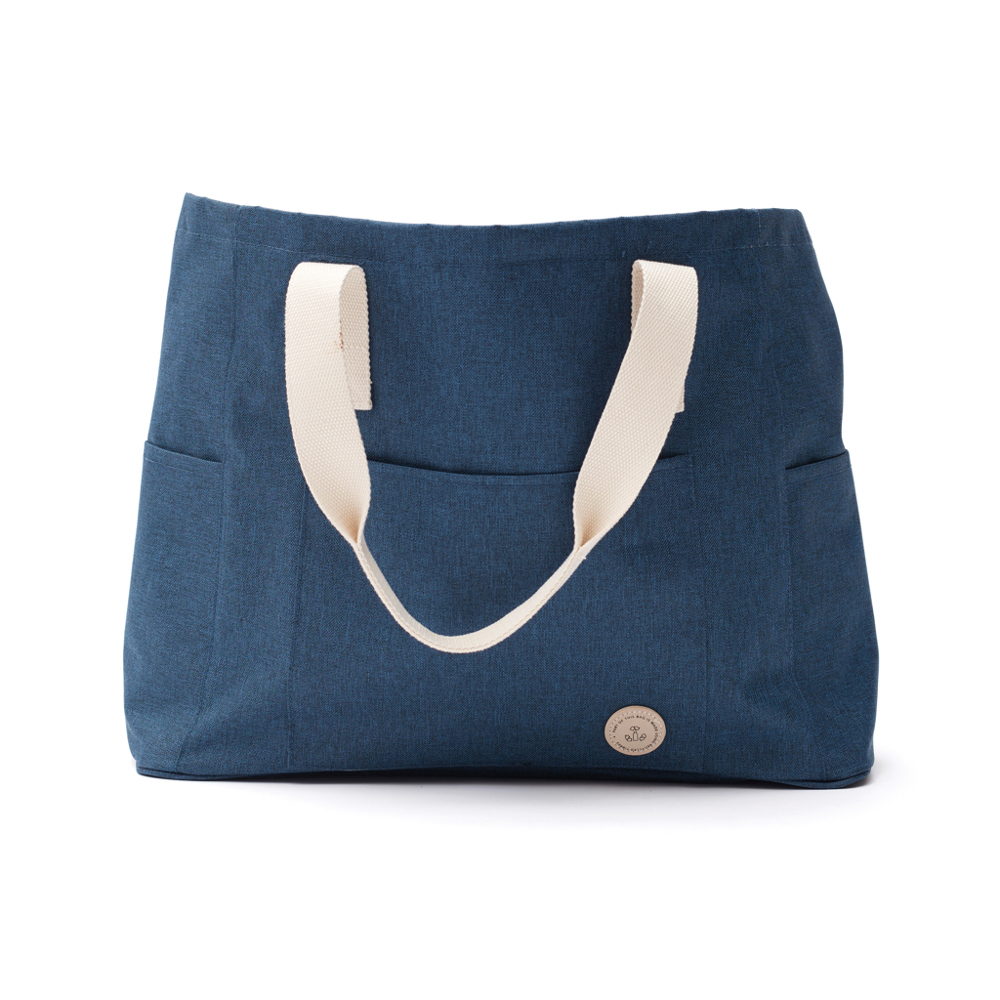 VINGA Sortino strandtas - bedrukt of onbedrukt verkrijgbaar - blauw (± PMS 19-4118)