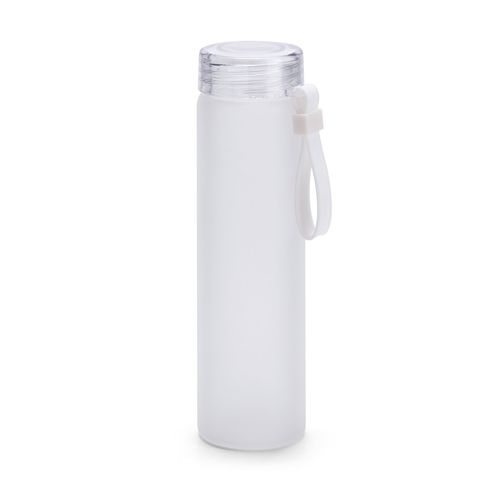 WILLIAMS. Fles van borosilicaatglas en dop van AS 470 ml - kopen of bedrukken - Wit