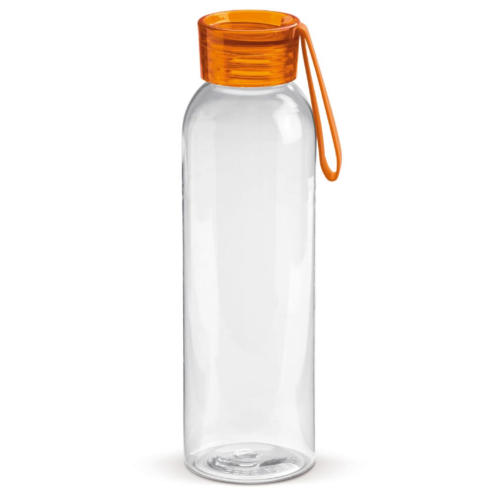 Waterfles Tritan 600ml - kopen of bedrukken - Transparant / Oranje
