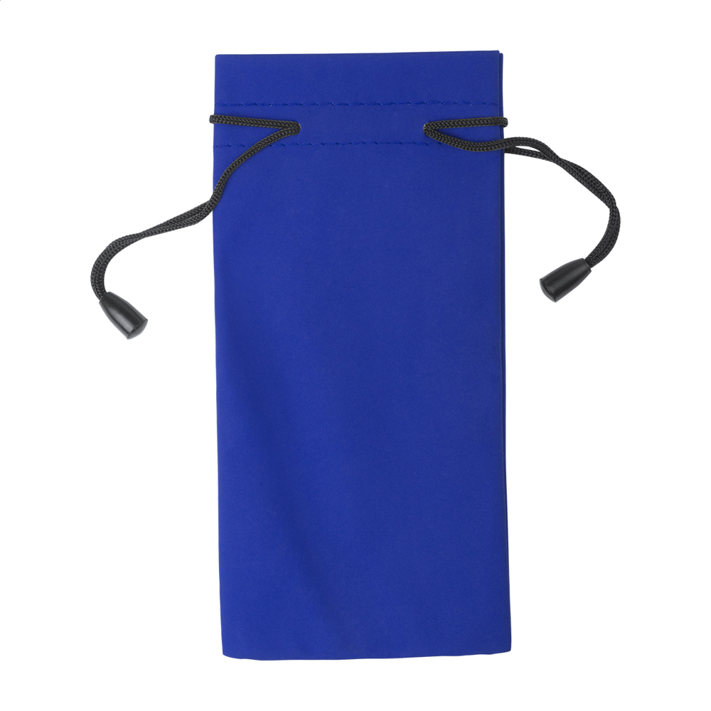 Stringa - etui voor zonnebril - bedrukt of onbedrukt verkrijgbaar - blauw/zwart