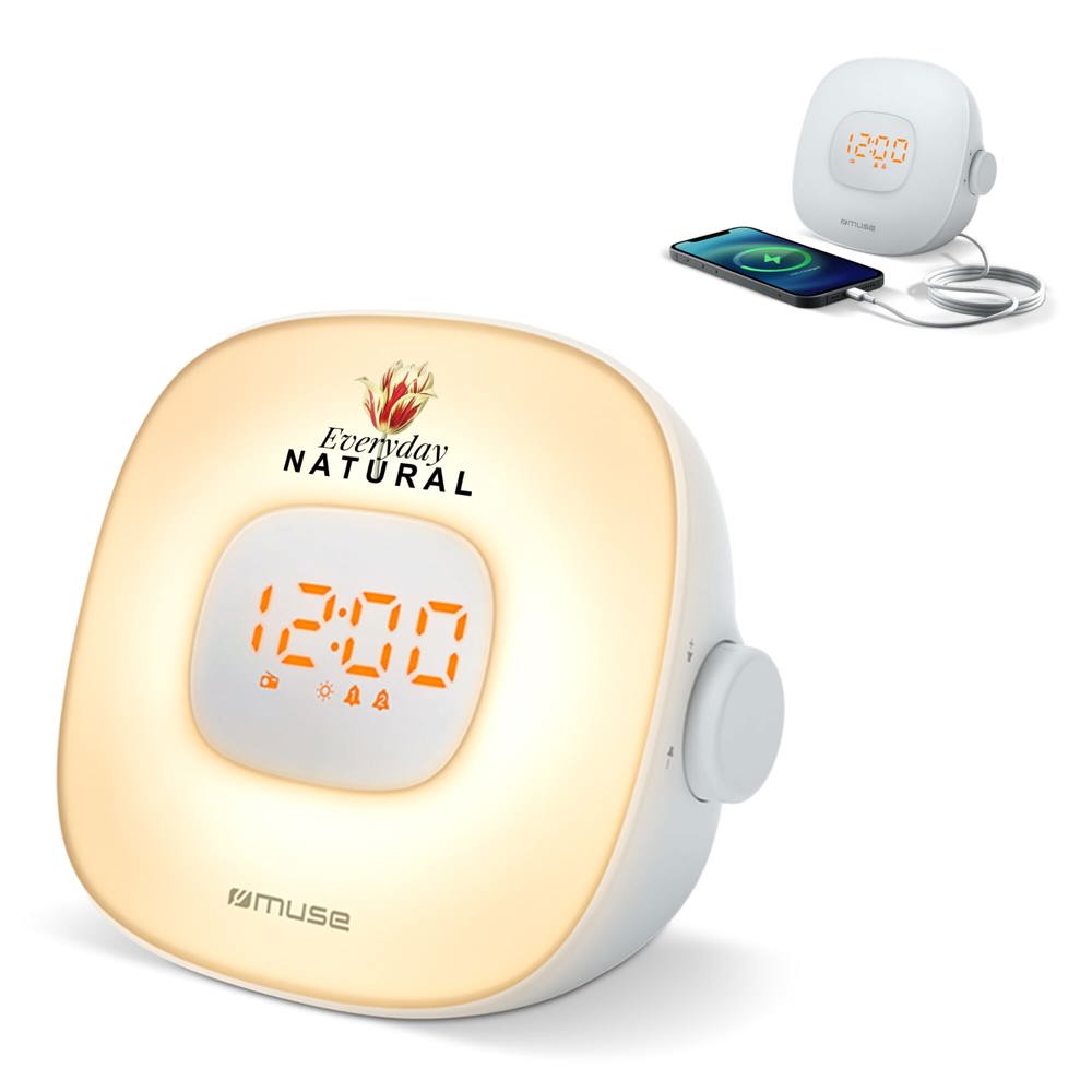 ML-198 | Muse wake up light FM radio - bedrukt of onbedrukt verkrijgbaar