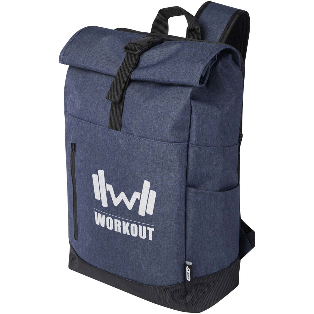 Libra 15,6 inch GRS gerecycled oprolbare laptop rugzak 12L