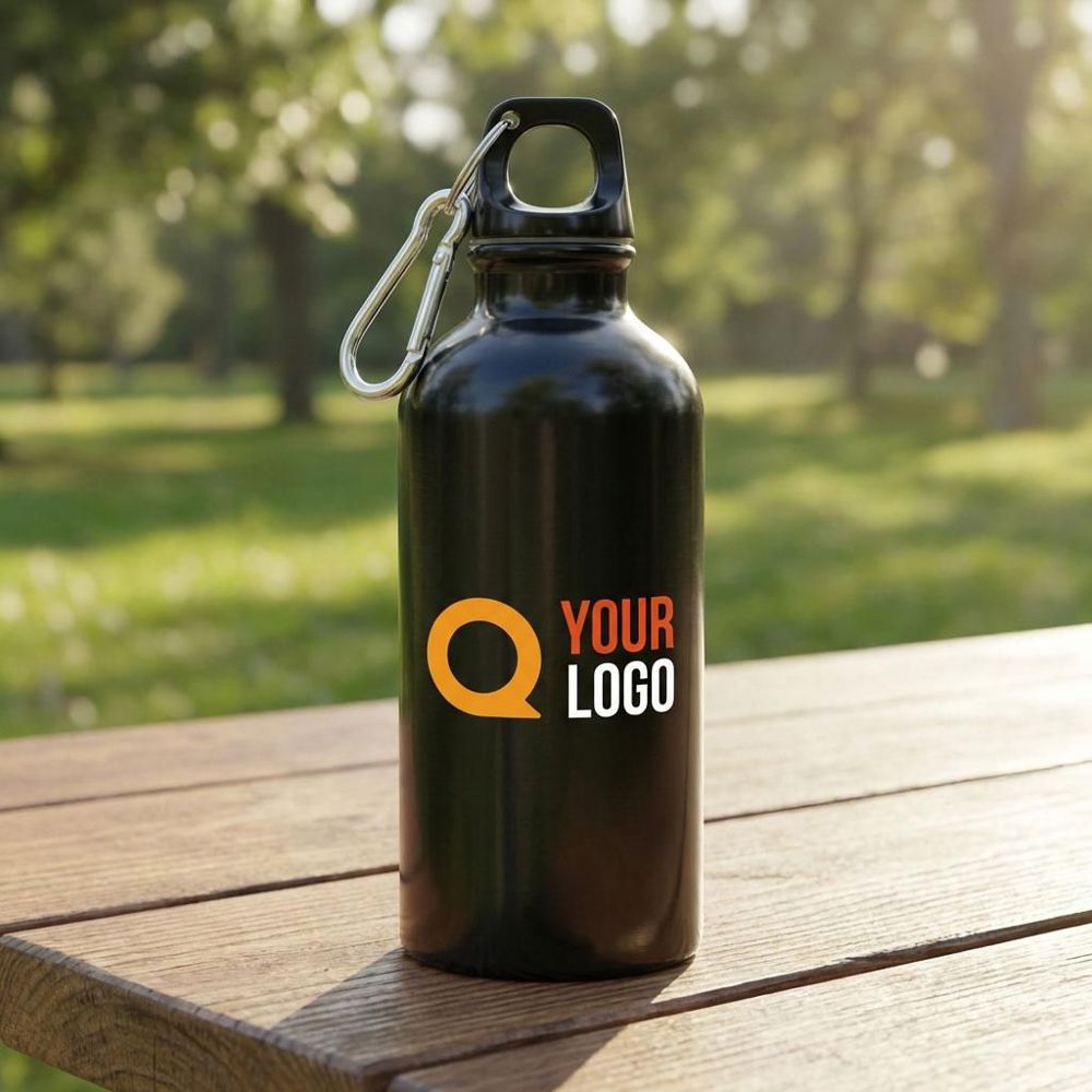 Gerecyclede roestvrijstalen enkelwandige fles (400 ml) Sable