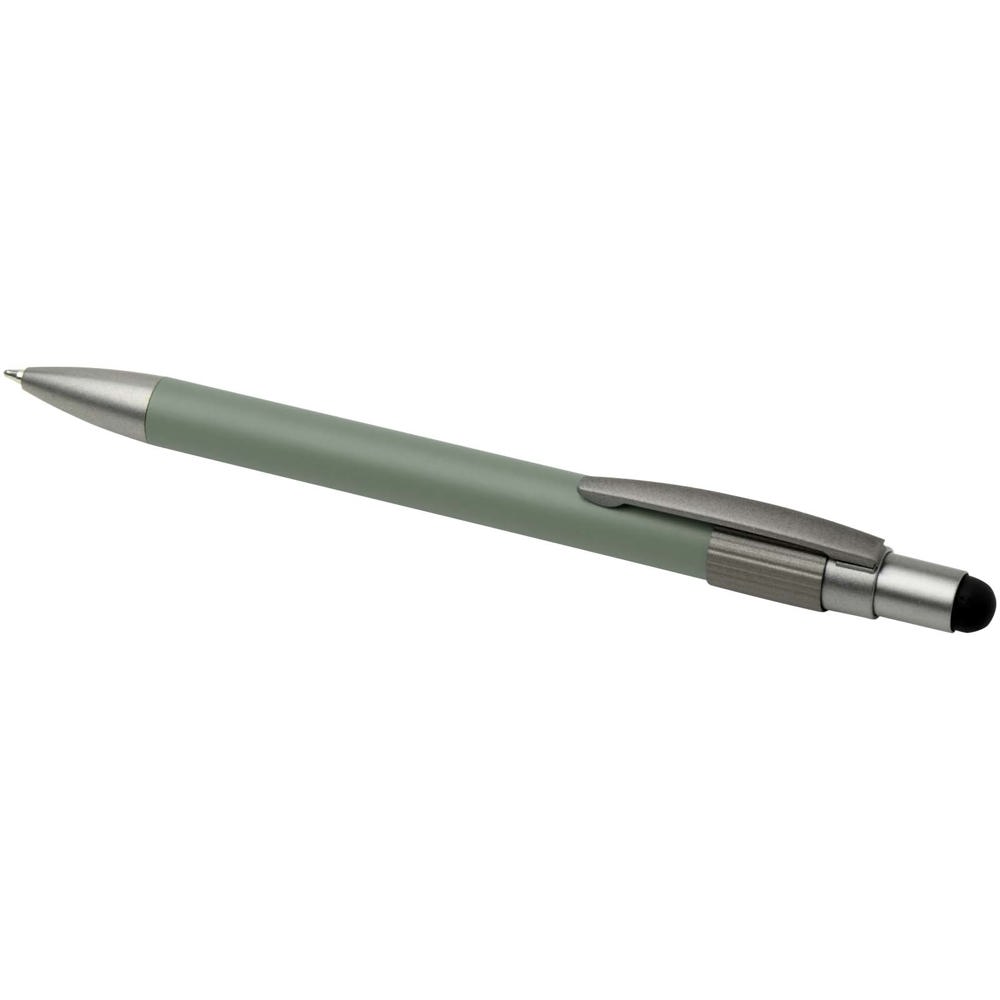 Rill RCS gerecycleerde balpen met stylus en fidget spinner (blauwe inkt)