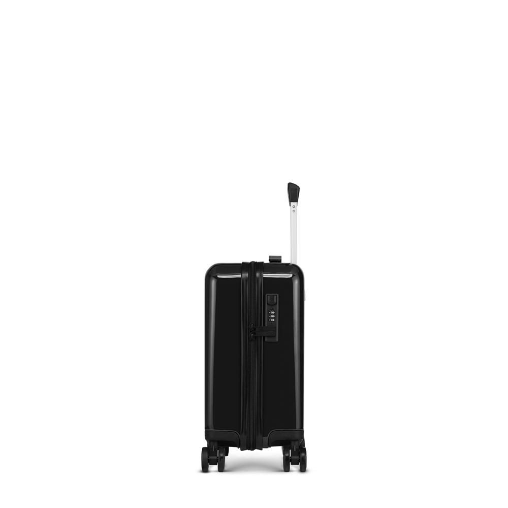 STICKERCASE® 14" Handbagage mini zwart - met gepersonaliseerde sticker en/of individuele namen