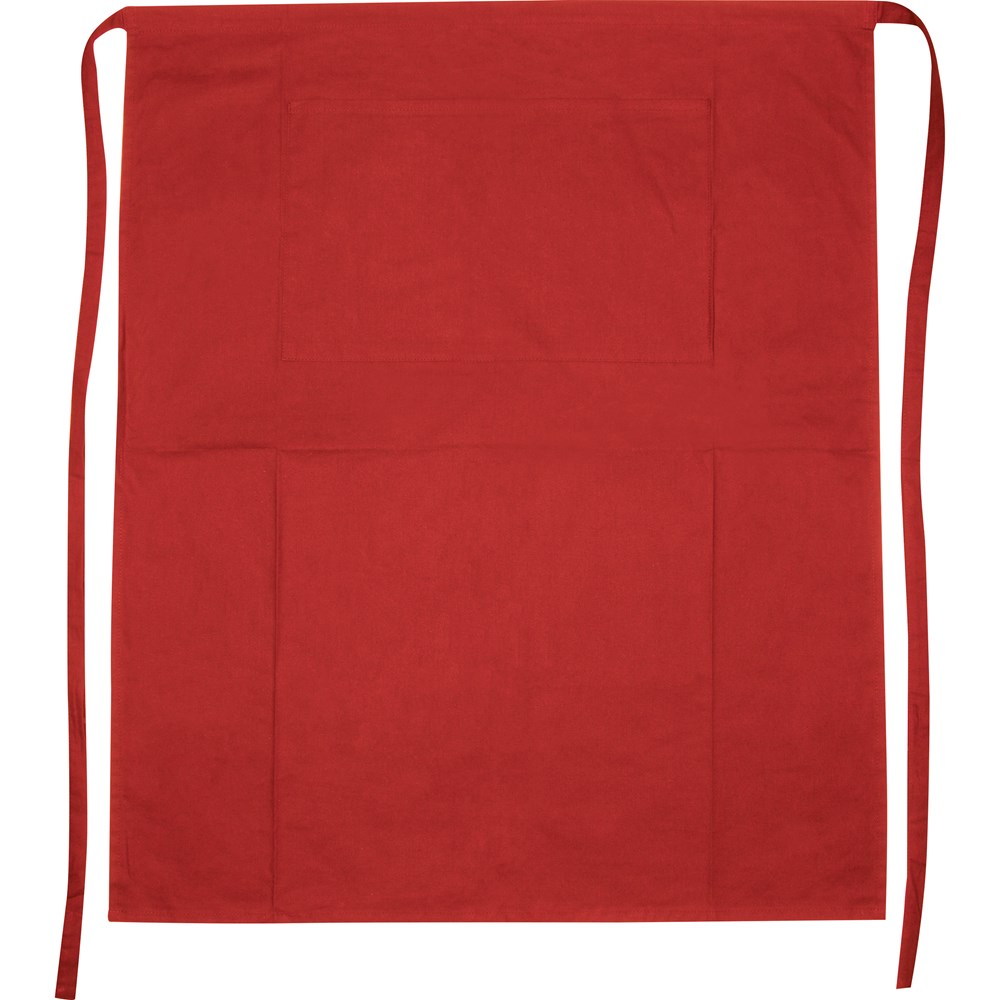 Schort large van 180g Eco Tex - bedrukt of onbedrukt verkrijgbaar - rood