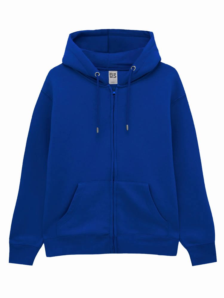 BS Vega full zip hoodie, 280 gr/m² - bedrukt of onbedrukt verkrijgbaar - Kobaltblauw (PMS 2145C)