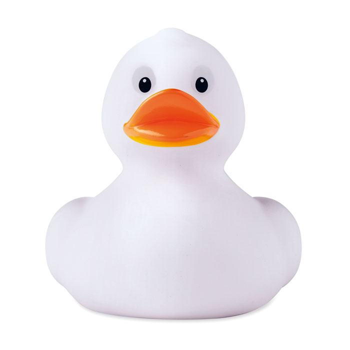 DUCK - PVC badeendje - bedrukt of onbedrukt verkrijgbaar - Wit