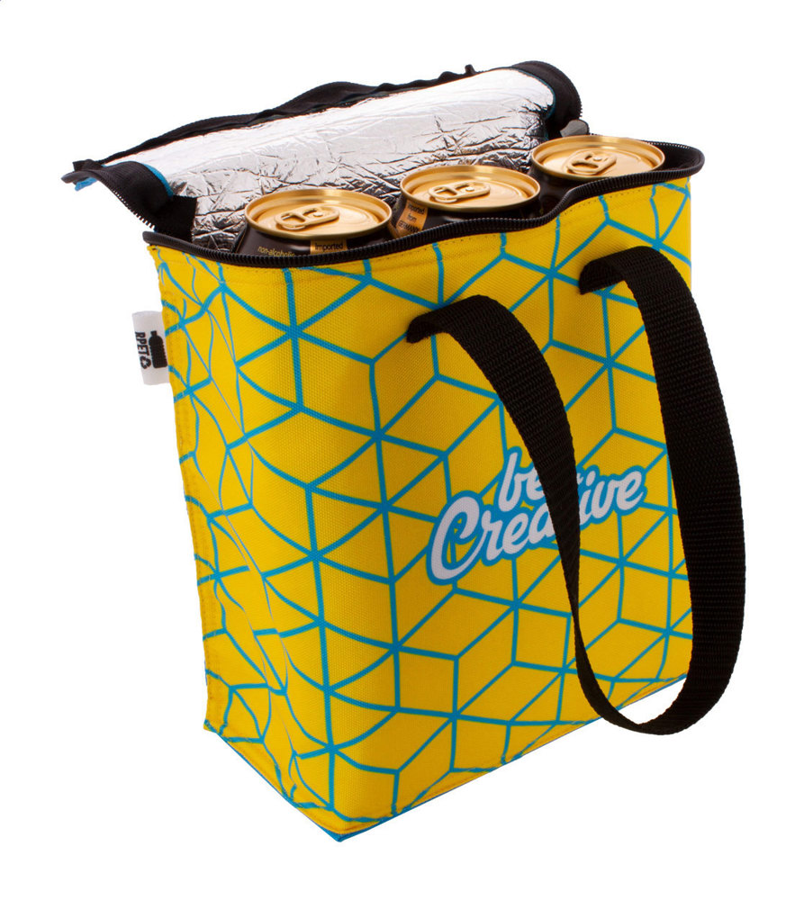 CreaCool Vertical - custom made koeltas - met logo of onbedrukt bestellen - Zwart/Wit