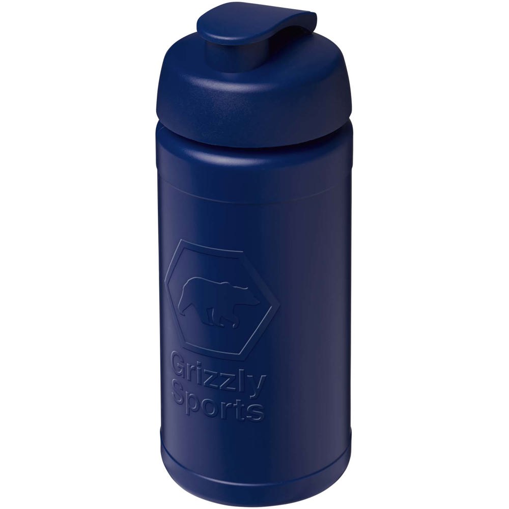 Baseline Rise 500 ml drinkfles met klapdeksel - bedrukt of onbedrukt verkrijgbaar - Blauw, Blauw