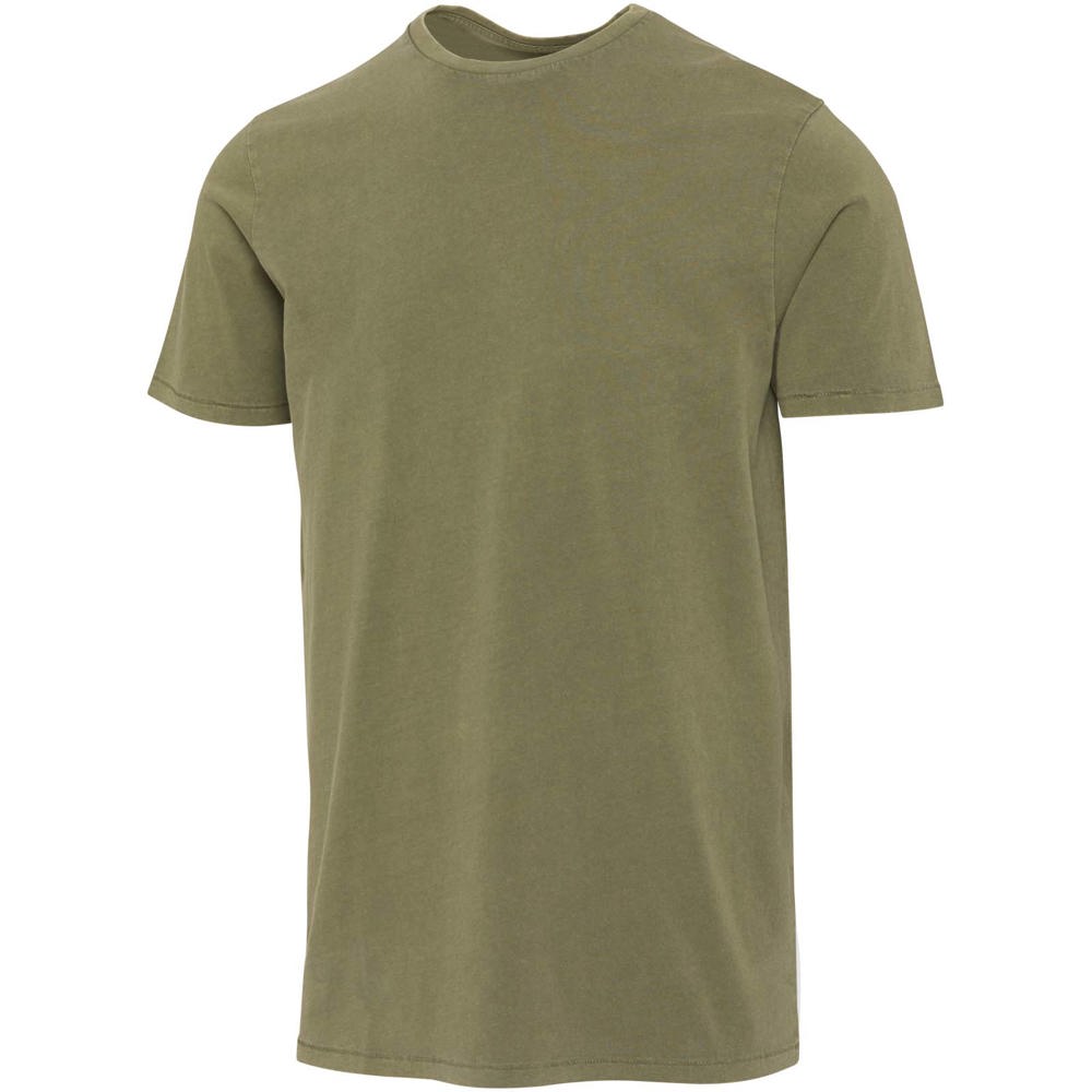 Nanaimo 160 g/m2 gewassen heren T-shirt met korte mouwen - Bosgroen