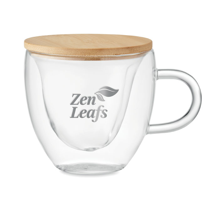 CORAMUG - Dubbelwandige borosilicaat mok - voor bedrijven en relatiegeschenken